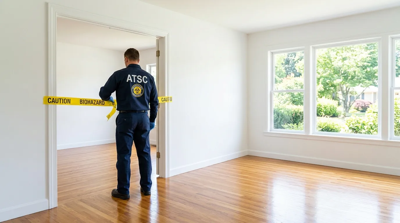 Certified biohazard cleanup crew performing Decomposition Cleanup in Twin Lakes